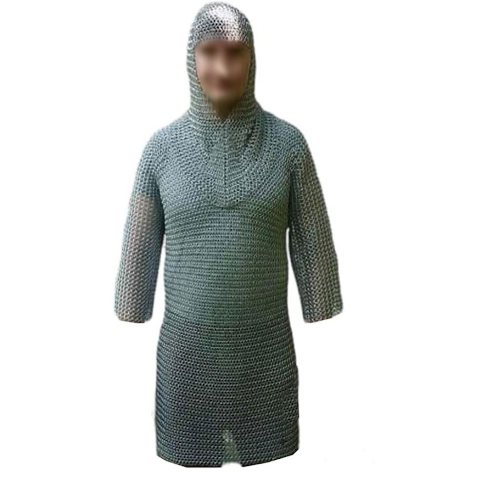637560 large set completo cotta di maglia e camaglio rivettati deluxe